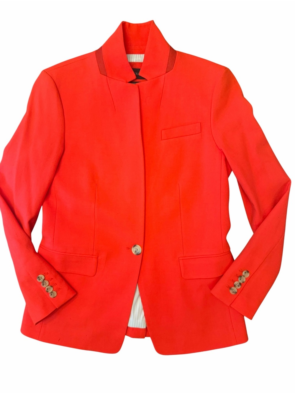 J.Crew Coral Statement Blazer Size 2 | Southern Game Day Chic EUC - Picture 8 of 16